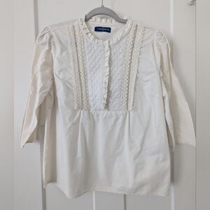 Ladies Weekend Pullover Top With Lace Front Size Medium